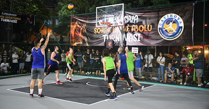 Çayırova'da sokak basketbolu heyecanı
