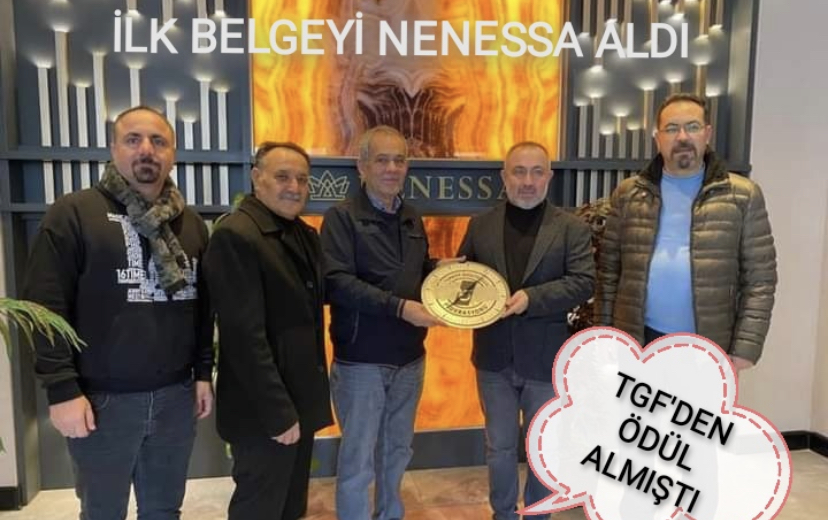Orta Anadolu'da  sürdürülebilir turizm belgesini ilk Alan Firma Nenessa Otel Oldu
