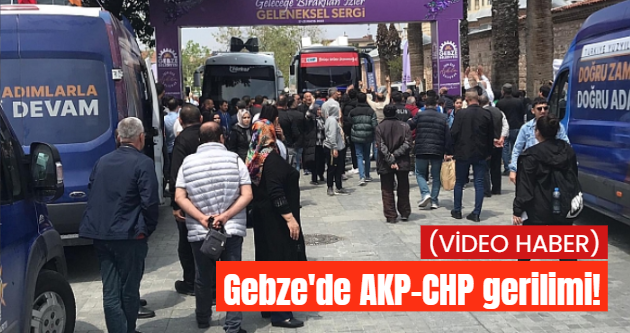AKP'liler CHP otobüsüne izin vermeyince...
