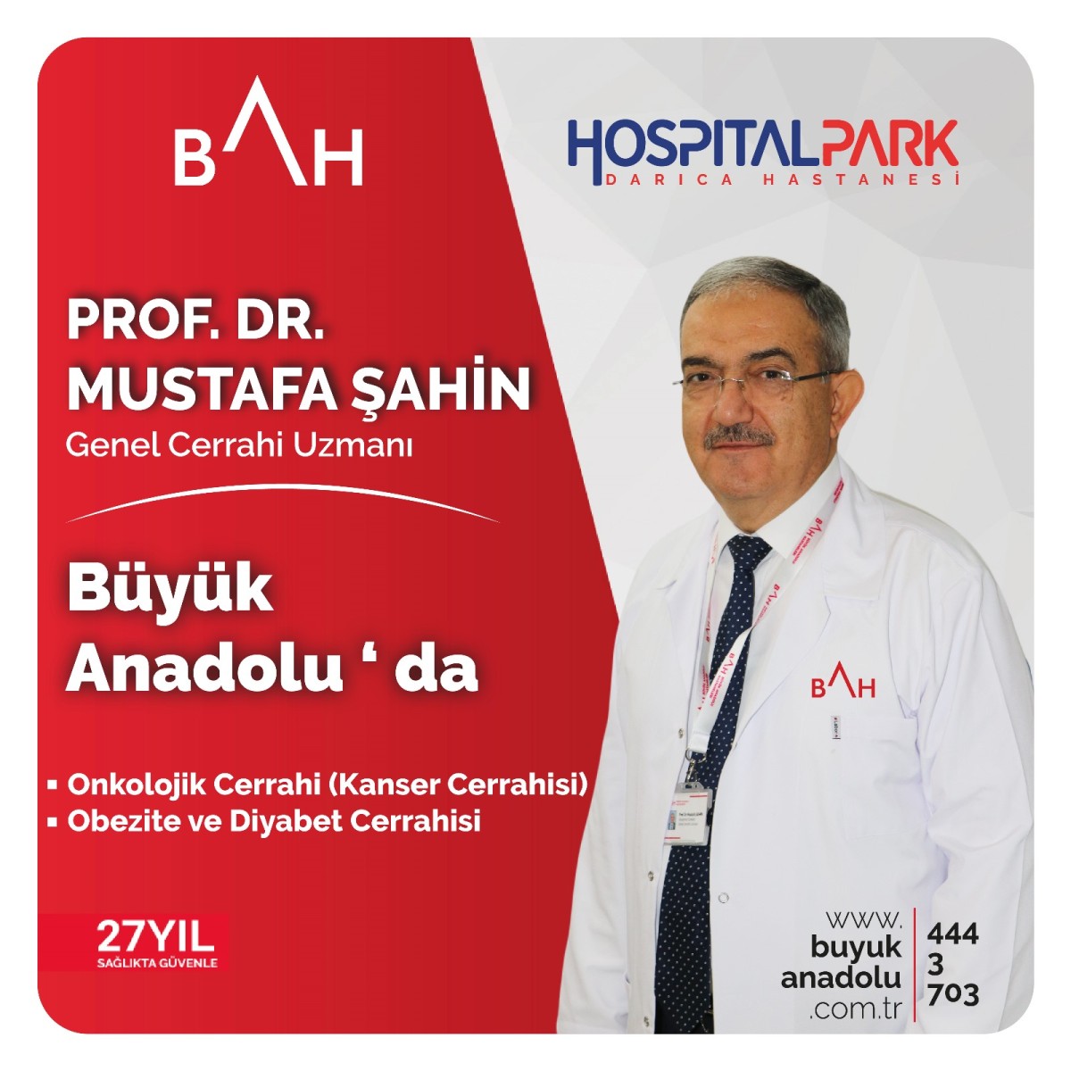 Prof.Dr. Mustafa Şahin Hospitalpark Hastanesi’nde 